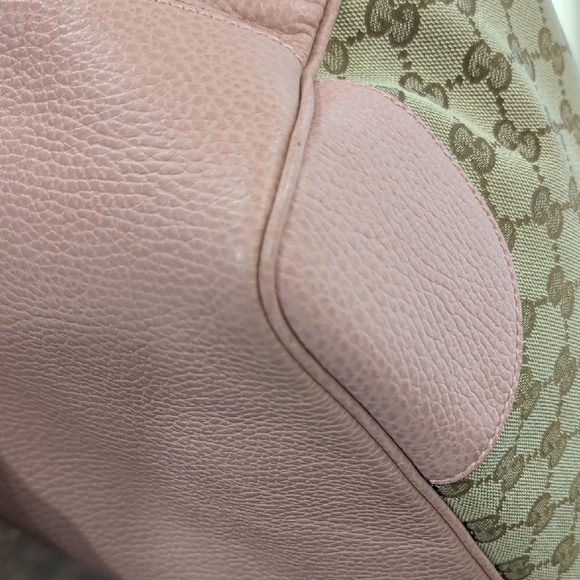 Gucci Pink and Beige Signature Tote - Picture 8 of 16